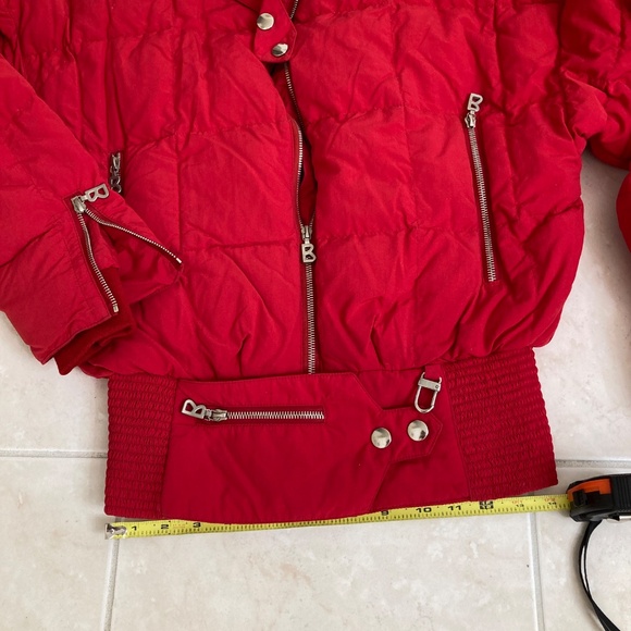 Vintage Bogner Red Goose Down Filled Puffer Ski Winter Jacket Women's Size 8 - Picture 11 of 14